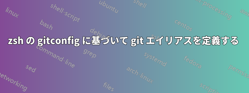 zsh の gitconfig に基づいて git エイリアスを定義する