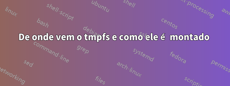 De onde vem o tmpfs e como ele é montado