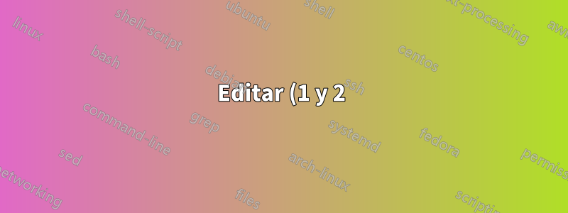 Editar (1 y 2):