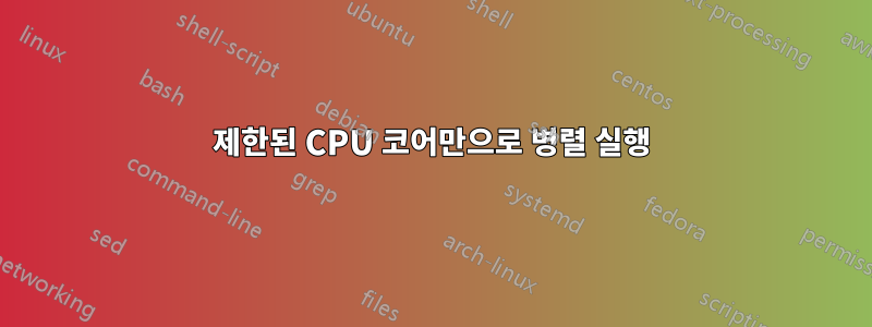 제한된 CPU 코어만으로 병렬 실행