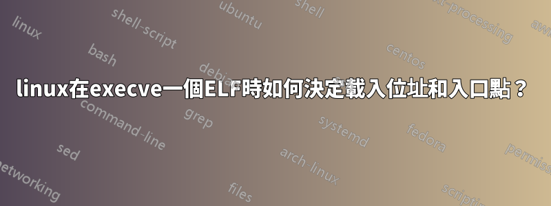 linux在execve一個ELF時如何決定載入位址和入口點？