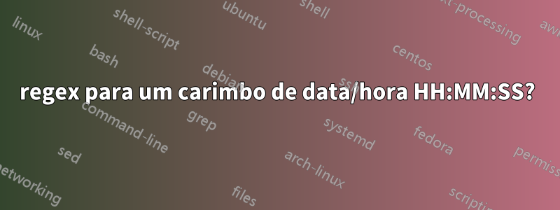 regex para um carimbo de data/hora HH:MM:SS?