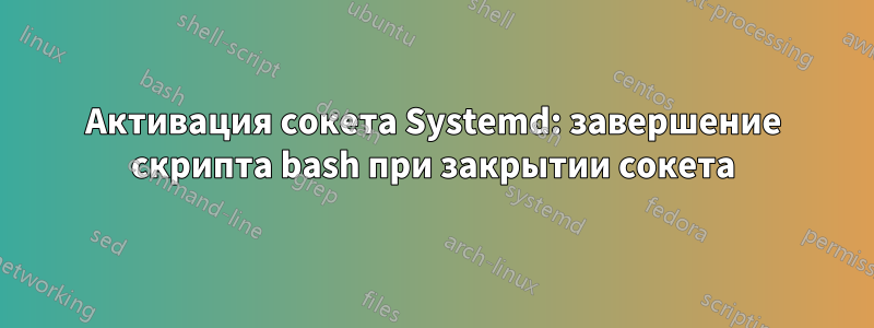 Активация сокета Systemd: завершение скрипта bash при закрытии сокета