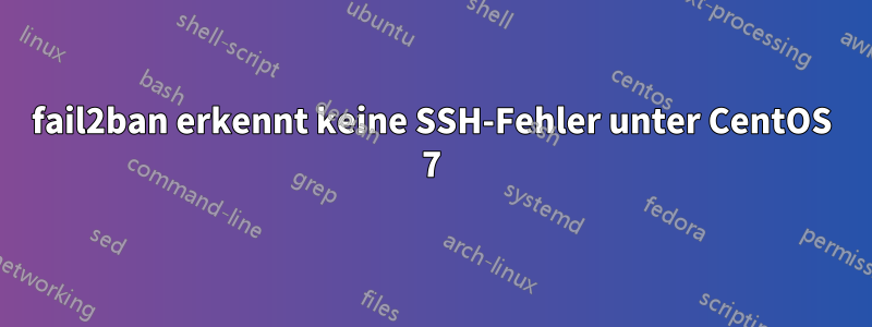 fail2ban erkennt keine SSH-Fehler unter CentOS 7