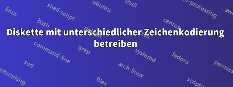 Diskette mit unterschiedlicher Zeichenkodierung betreiben