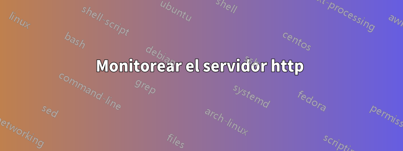 Monitorear el servidor http