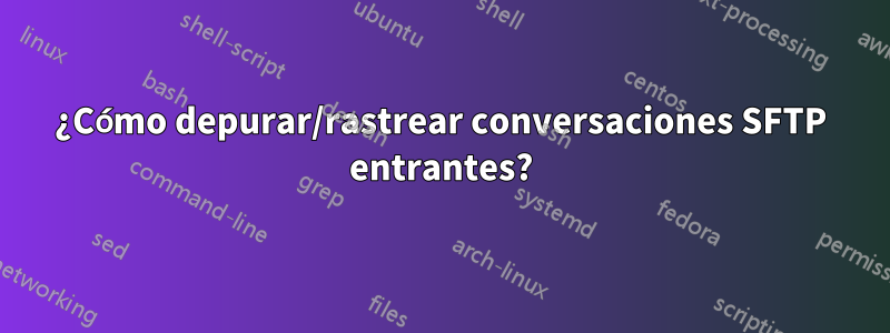 ¿Cómo depurar/rastrear conversaciones SFTP entrantes?