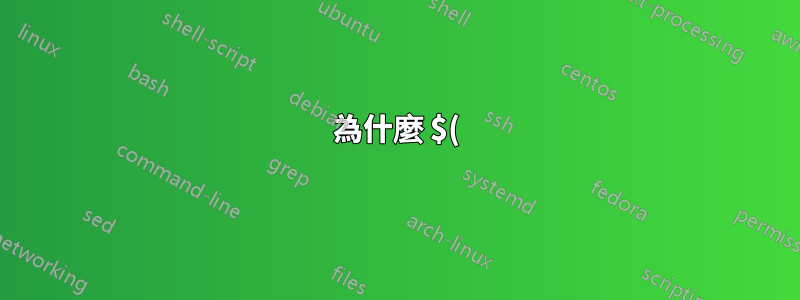 為什麼 $() 中的指令印出的 {1,2} 沒有被插值?