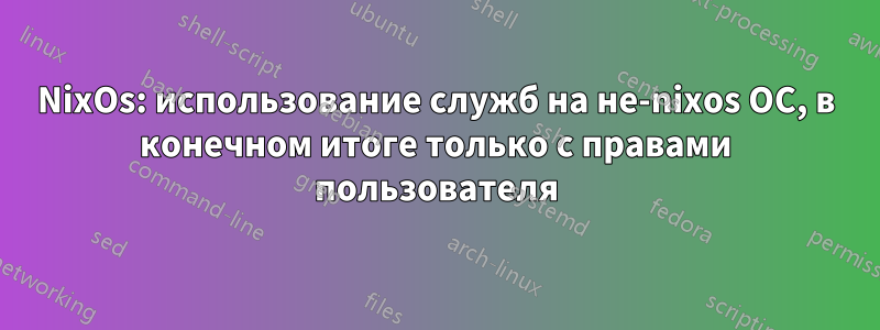 NixOs: использование служб на не-nixos ОС, в конечном итоге только с правами пользователя