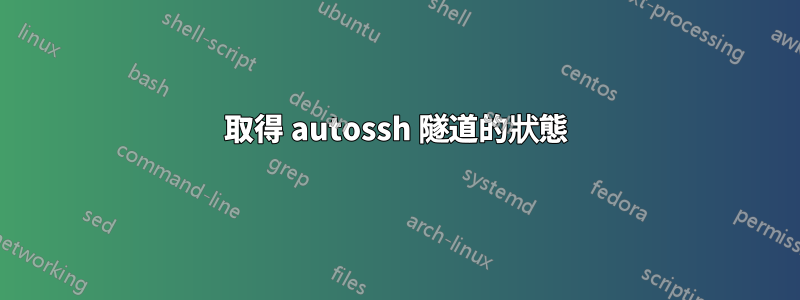 取得 autossh 隧道的狀態