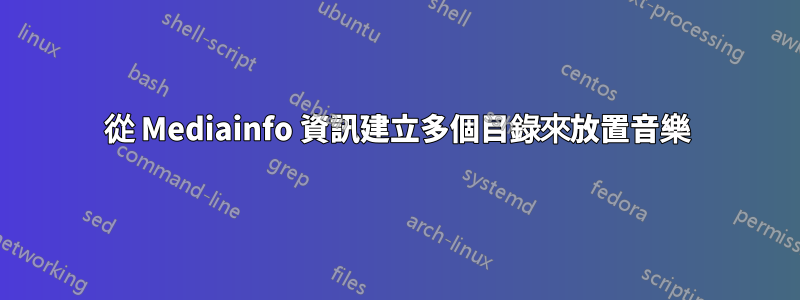 從 Mediainfo 資訊建立多個目錄來放置音樂