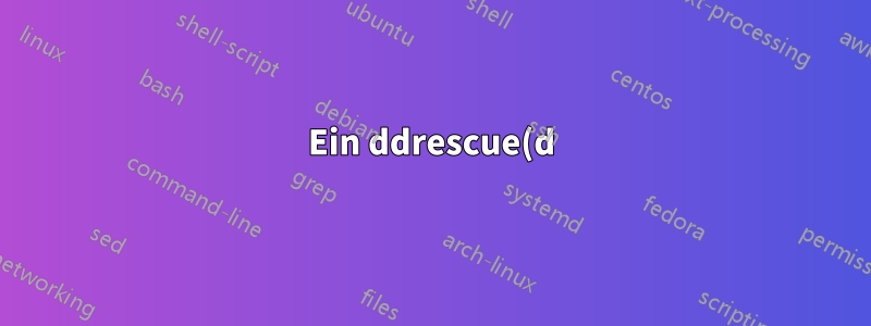 Ein ddrescue(d)-Image kann nicht auf die Festplatte zurückgeschrieben werden, es ist am Ende leer
