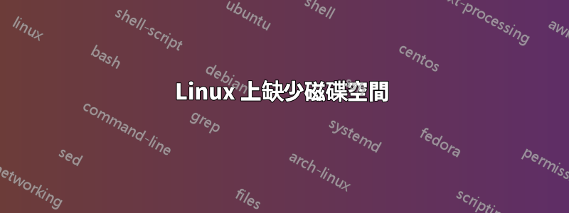 Linux 上缺少磁碟空間