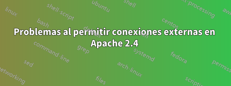 Problemas al permitir conexiones externas en Apache 2.4