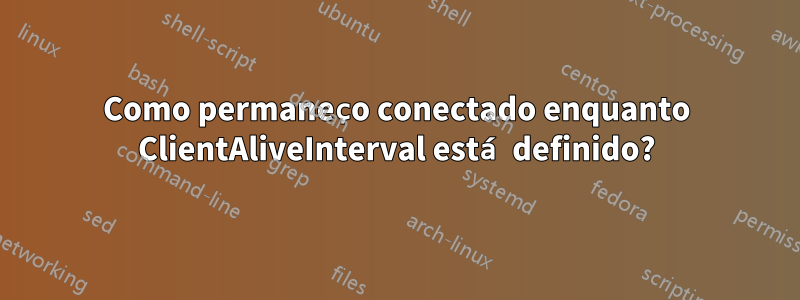 Como permaneço conectado enquanto ClientAliveInterval está definido?