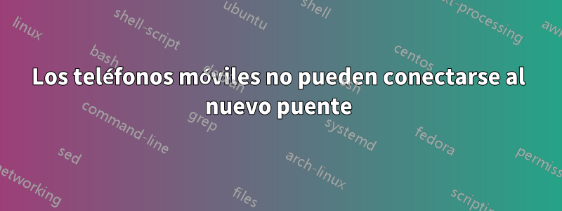 Los teléfonos móviles no pueden conectarse al nuevo puente