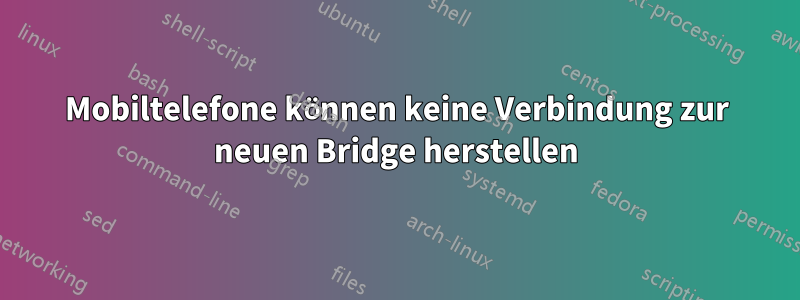 Mobiltelefone können keine Verbindung zur neuen Bridge herstellen