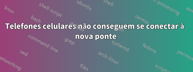 Telefones celulares não conseguem se conectar à nova ponte