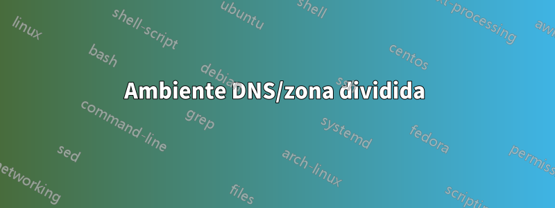 Ambiente DNS/zona dividida