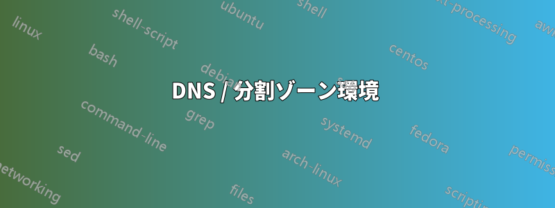 DNS / 分割ゾーン環境