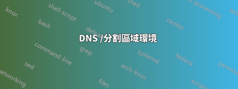 DNS /分割區域環境