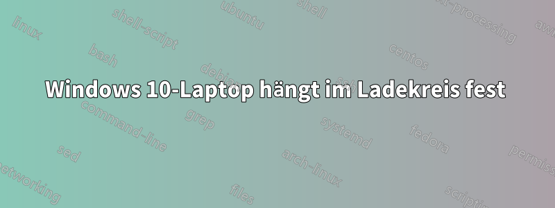 Windows 10-Laptop hängt im Ladekreis fest