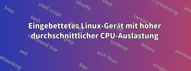 Eingebettetes Linux-Gerät mit hoher durchschnittlicher CPU-Auslastung