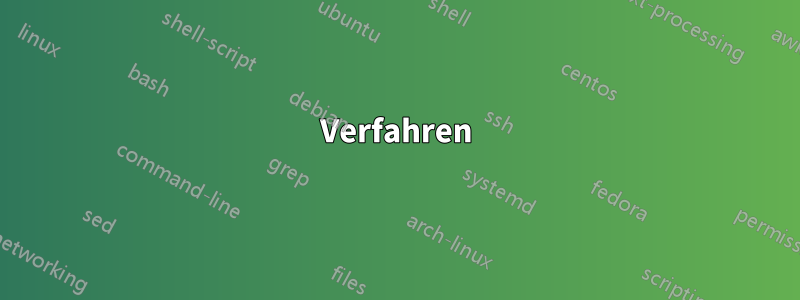 Verfahren