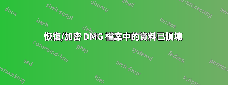 恢復/加密 DMG 檔案中的資料已損壞