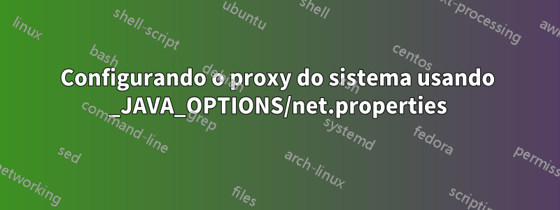 Configurando o proxy do sistema usando _JAVA_OPTIONS/net.properties