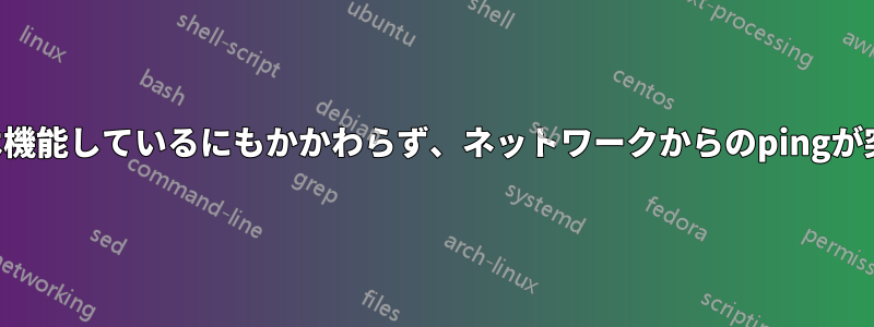 インターネット接続は機能しているにもかかわらず、ネットワークからのpingが突然失敗し始めました