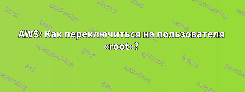 AWS: Как переключиться на пользователя «root»?