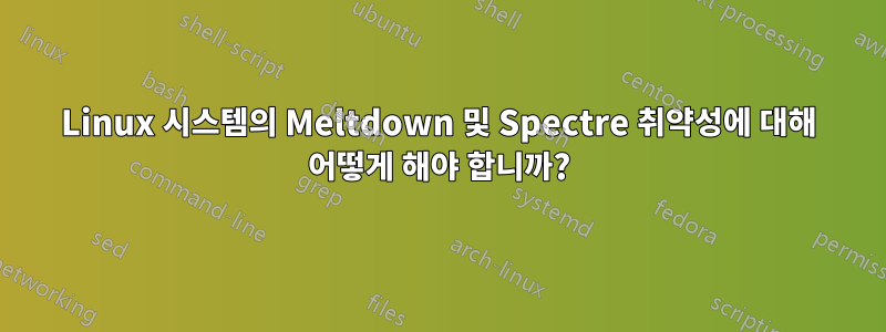 Linux 시스템의 Meltdown 및 Spectre 취약성에 대해 어떻게 해야 합니까?