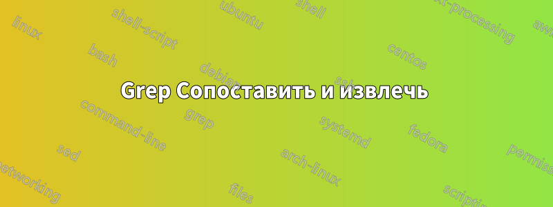 Grep Сопоставить и извлечь