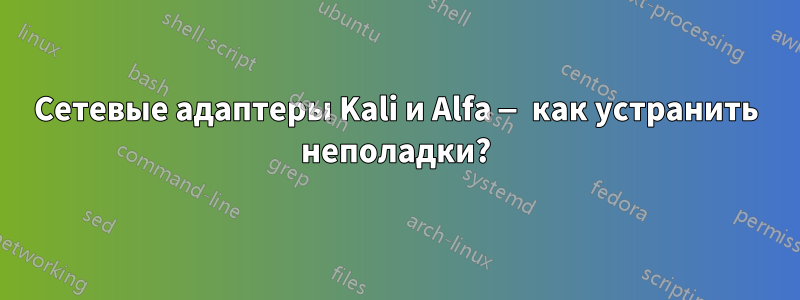 Сетевые адаптеры Kali и Alfa — как устранить неполадки?