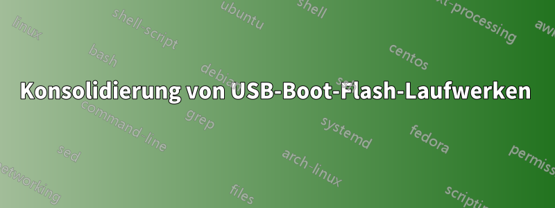 Konsolidierung von USB-Boot-Flash-Laufwerken