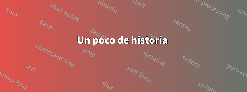 Un poco de historia