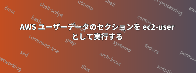 AWS ユーザーデータのセクションを ec2-user として実行する