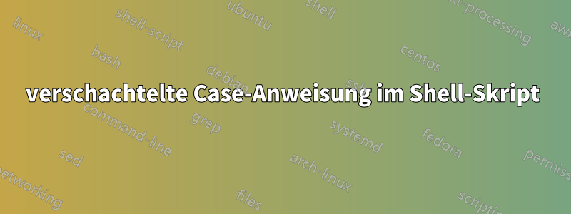 verschachtelte Case-Anweisung im Shell-Skript