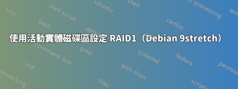 使用活動實體磁碟區設定 RAID1（Debian 9stretch）