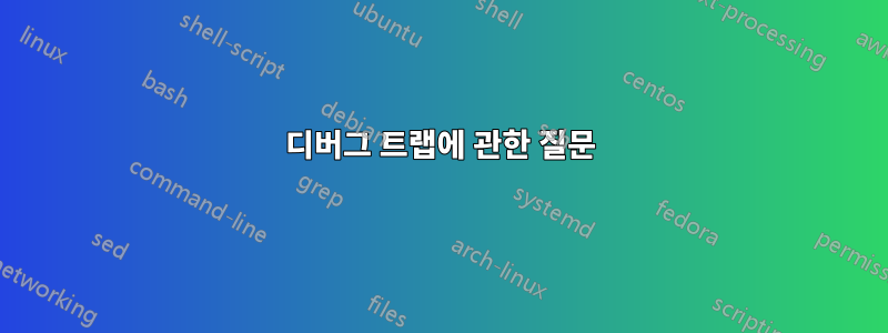 디버그 트랩에 관한 질문
