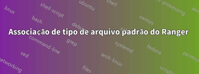 Associação de tipo de arquivo padrão do Ranger