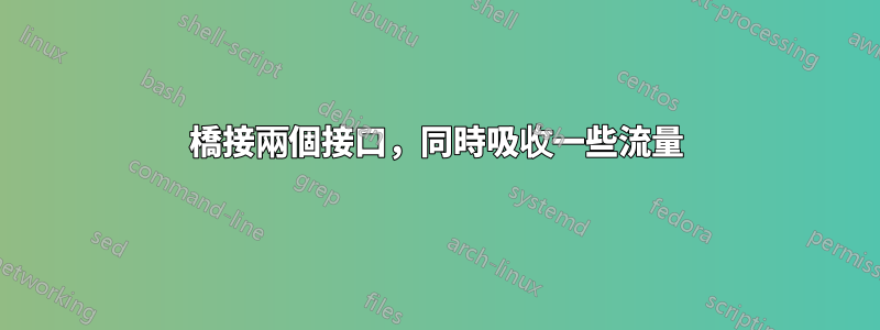 橋接兩個接口，同時吸收一些流量