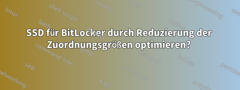 SSD für BitLocker durch Reduzierung der Zuordnungsgrößen optimieren?