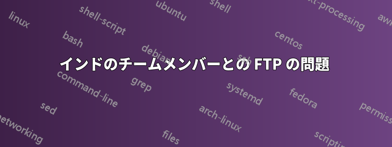 インドのチームメンバーとの FTP の問題