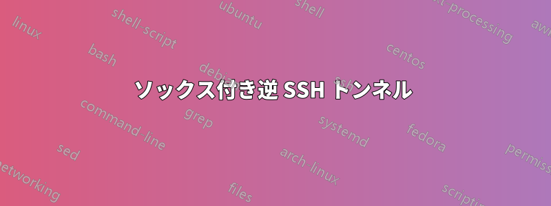 ソックス付き逆 SSH トンネル