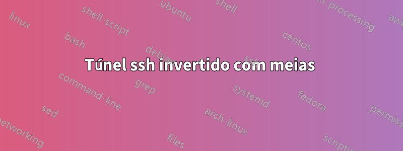 Túnel ssh invertido com meias