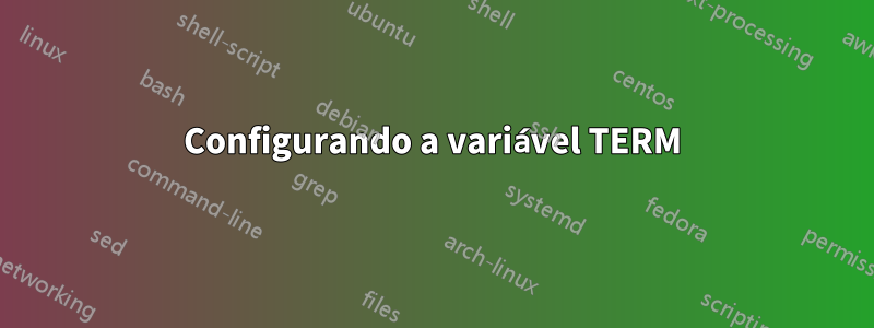 Configurando a variável TERM