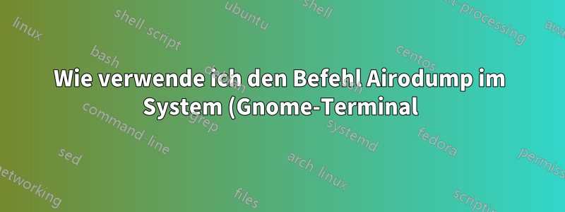 Wie verwende ich den Befehl Airodump im System (Gnome-Terminal) (Ruby)?