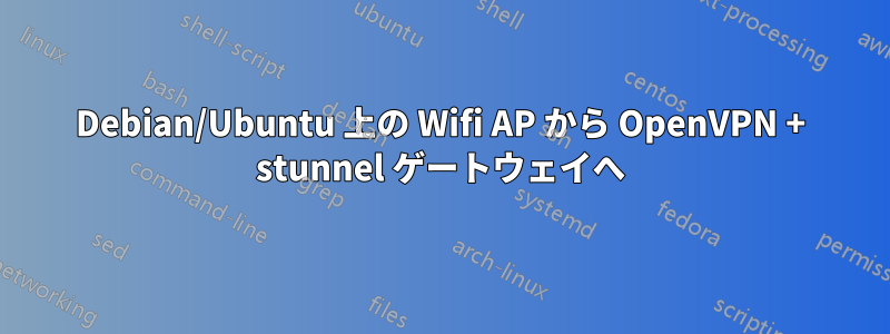 Debian/Ubuntu 上の Wifi AP から OpenVPN + stunnel ゲートウェイへ